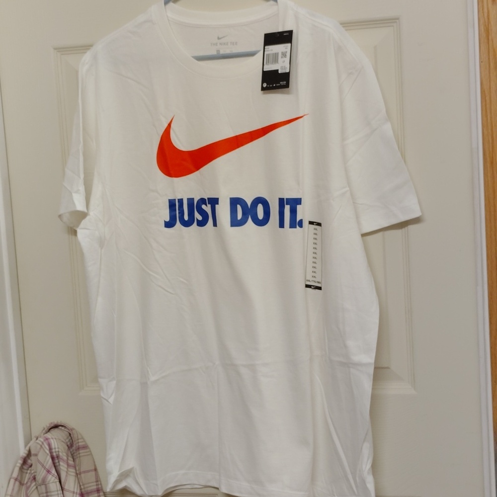 Nike T-shirt 2 Xlarge Just do it Orange Swoosh